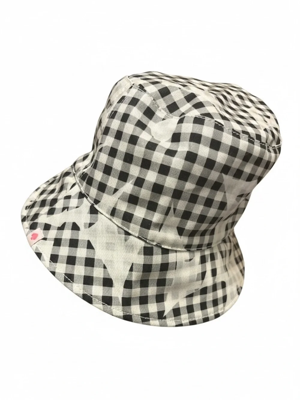 Kate Spade Black & White Gingham Bucket Hat NWT